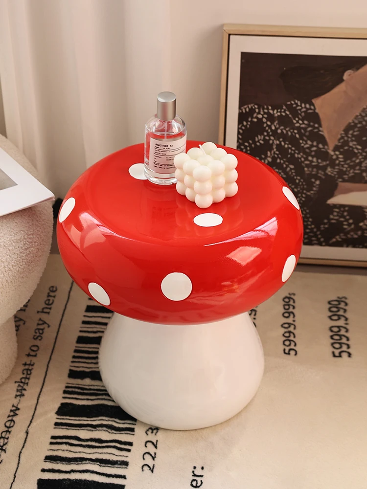 

Creative Mushroom Stools Statue Floor Decoration Home Decor Luxury Living Room Changing Shoes,Stool Sculpture Decorations Gift
