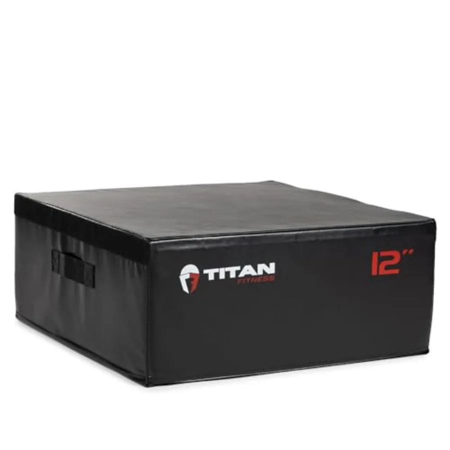 12 stapelbare, plometrische Box aus weichem Schaumstoff mit hochdichtem EPE-Schaumkern für Step-Up-Übungsplattform, ideal für Box Squats StepUp