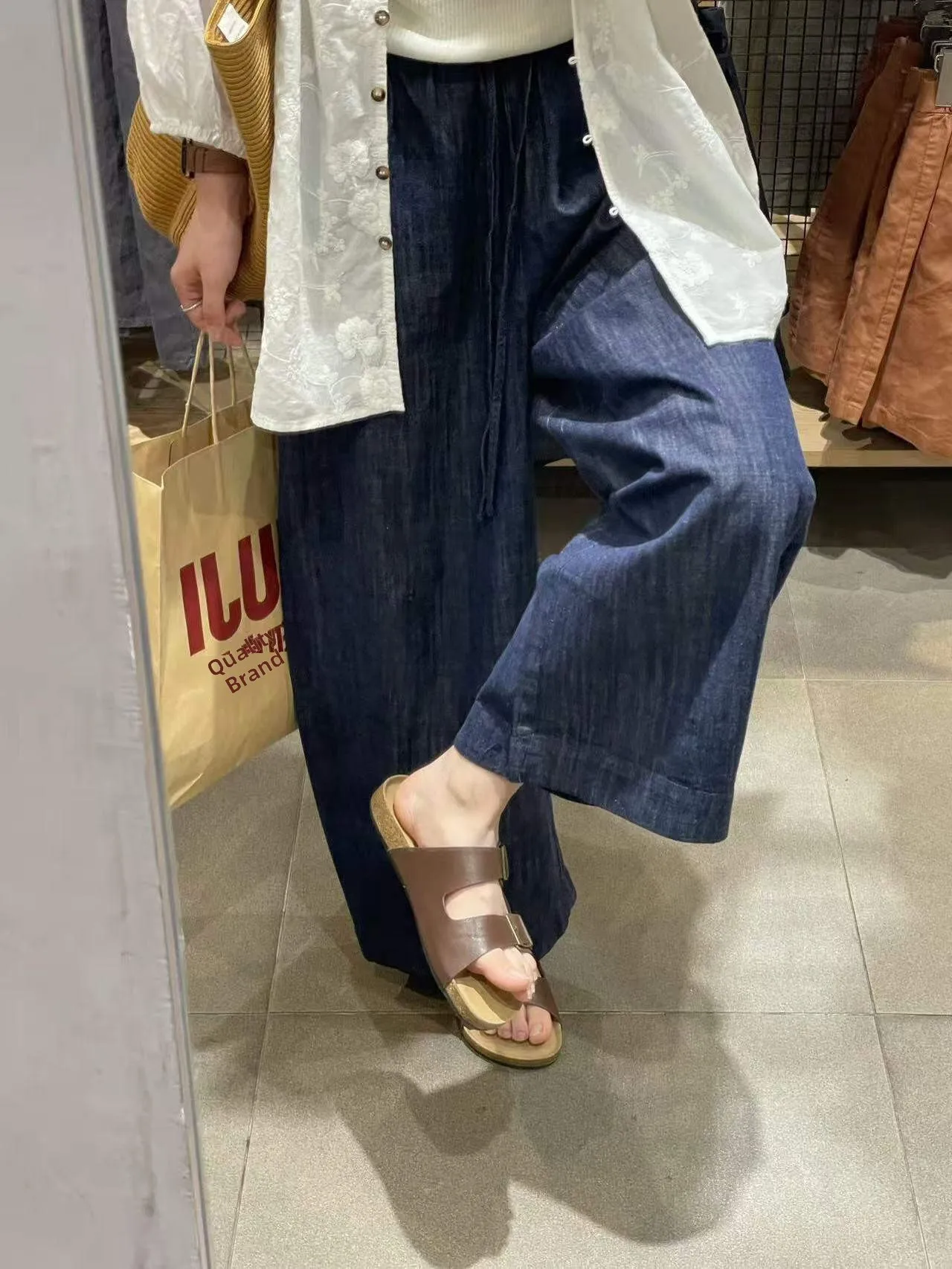 

Emily Clud Recommended Summer Wide Leg Jeans Women's Dstring Elastic Waist andmother Pants Straight for All Body ...