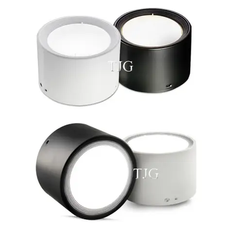 북유럽 현대 표면 장착 통 AC220V 디밍이 가능한 LED 천장 조명 스포트라이트 LED 통 실내 조명 5W 10W 20W