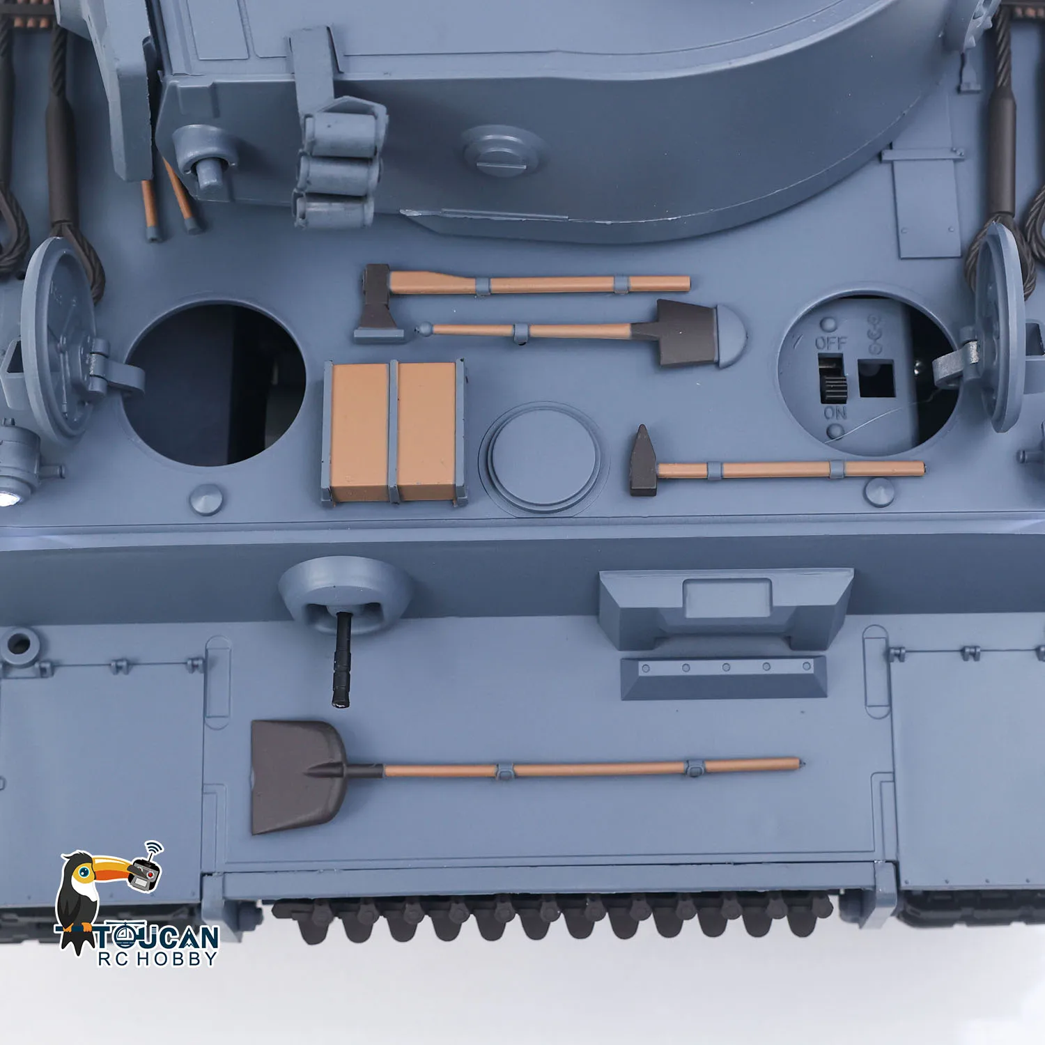 Spielzeug 1/16 Maßstab 7.0 Heng Long RC Panzer Plastik Tiger I RTR 3818 Ferngesteuertes Panzerfahrzeug-Modell für Geschenke TH17233 – Detail 20
