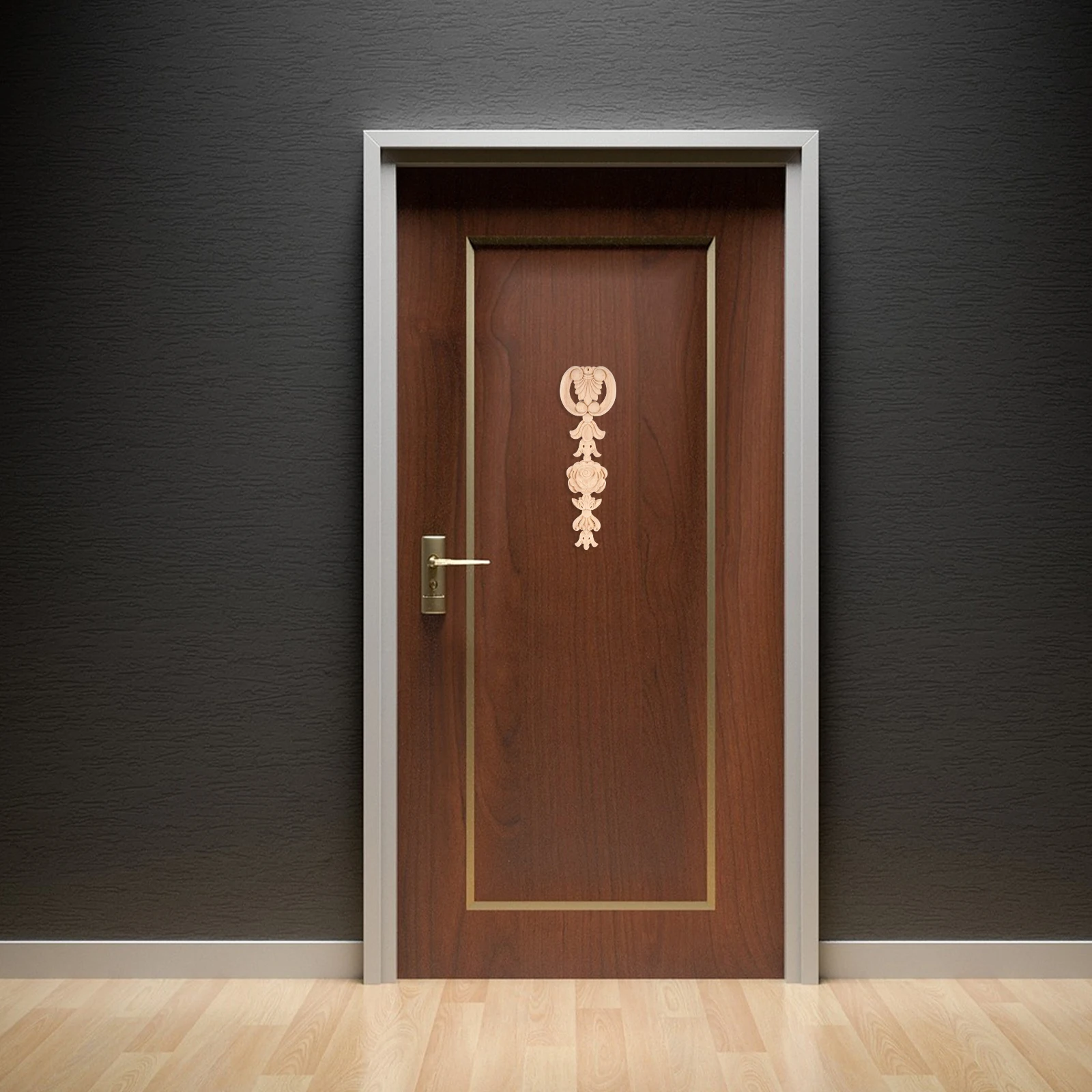 

Wooden Appliques For Furniture Decorative Carving Onlay Trim Cabinet Door Woodcarving Decals Diy Home Decoration Supply