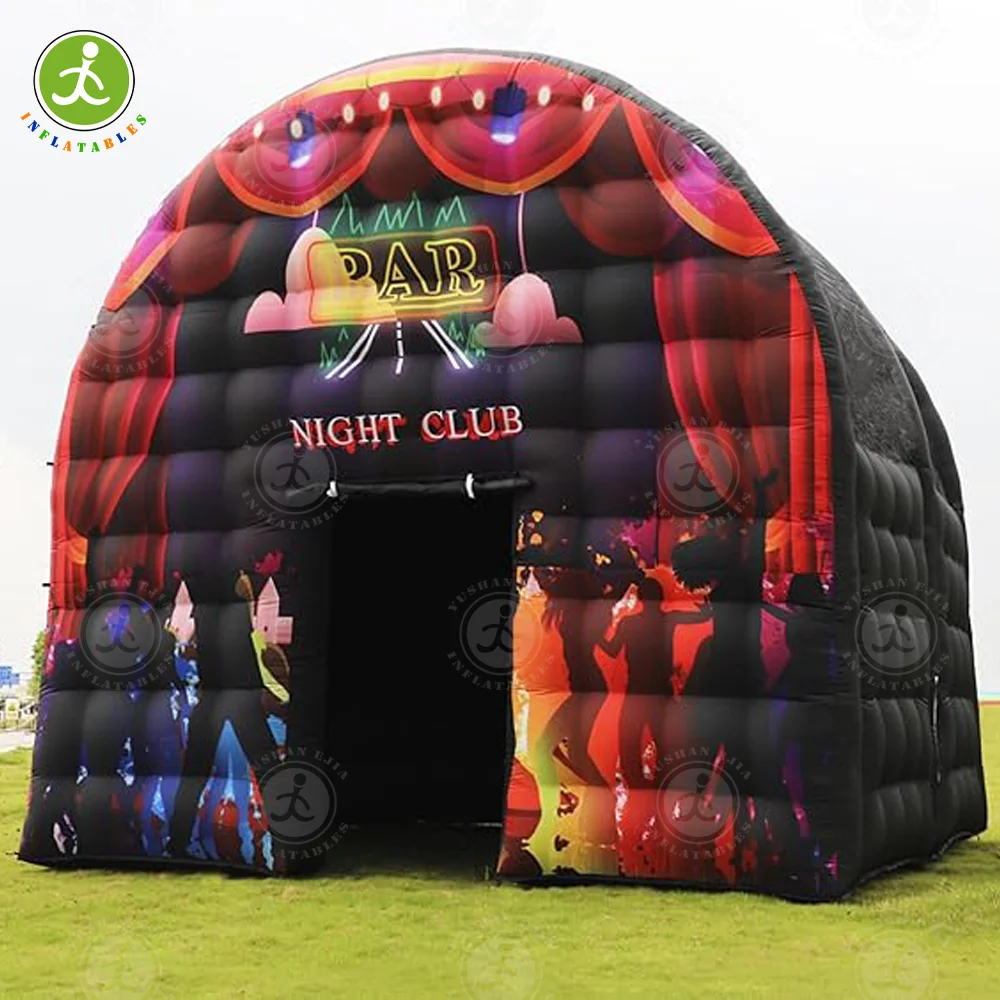 Special offer in stock! Large black inflatable air tent square pavilion painted spray paint activity room suitable for camping,