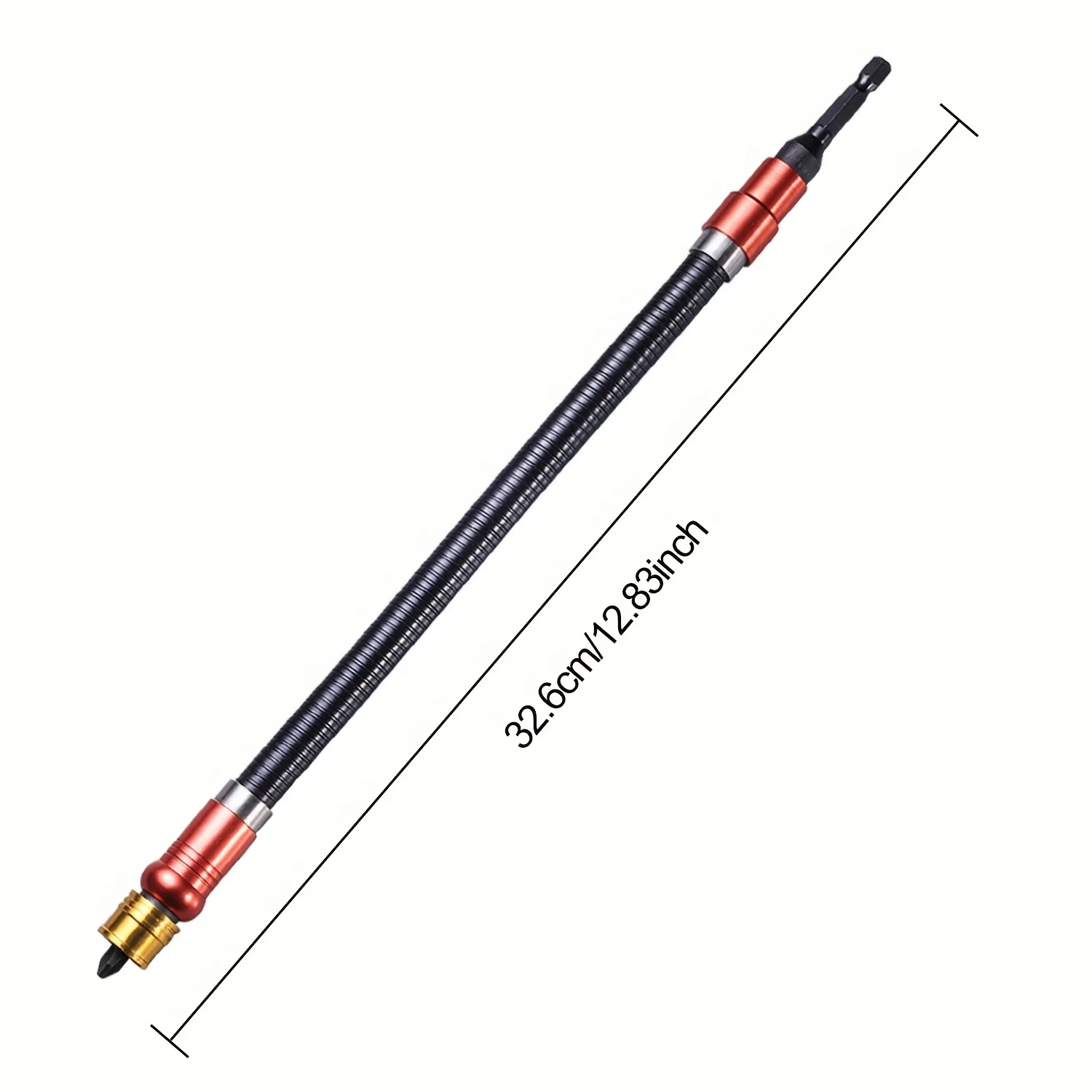 Suporte de extensão de broca de eixo flexível para broca elétrica, chave de fenda sextavada, haste de extensão de driver de eixo macio