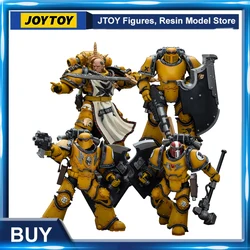 [IN-STOCK] JOYTOY Warhammer 40K 1/18 Action Figure Imperial Fist Sigismund MkIII Breacher Squad Anime Model Toys New Yea Gifts