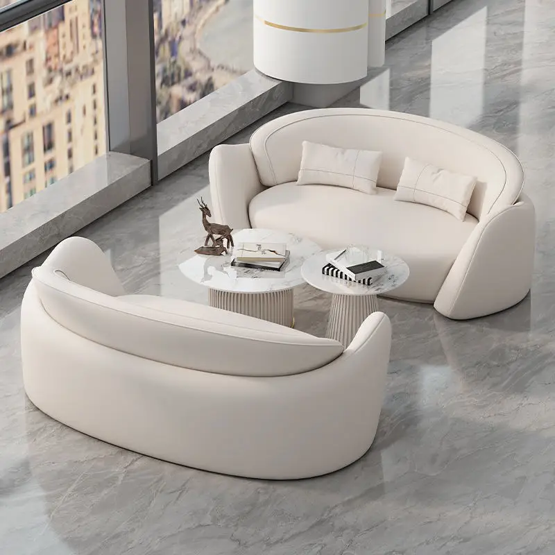 Wholesale Office Leather Sofa Chair Luxury European Style Modular Design With Privacy Features For Hotel Use