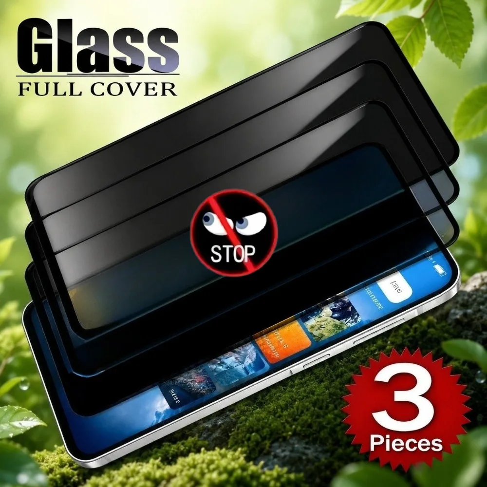 

3Pcs Anti Spy Tempered Glass for Samsung Galaxy A57 A56 A55 A36 A35A26 A17 Screen Protector for Samsung A15 A14 A24 A13 A33 A53