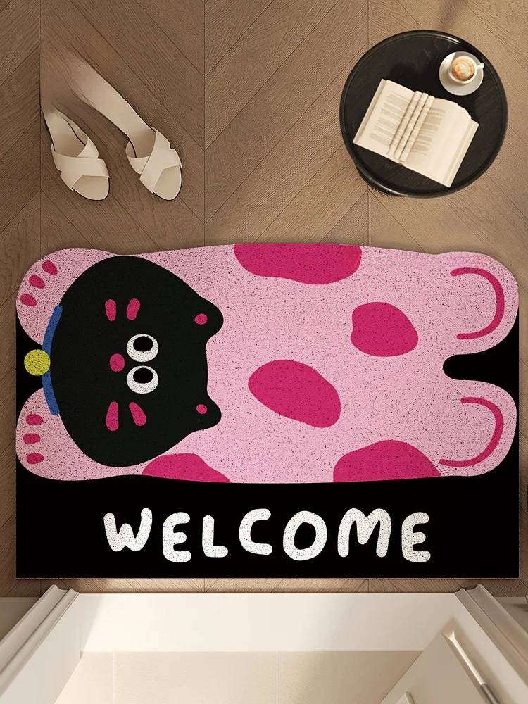 

Home Use Pattern Doormat Anti-Slip Durable Easy to Clean Entrance Mat Cusizable PVC Material Long Rectangle ape