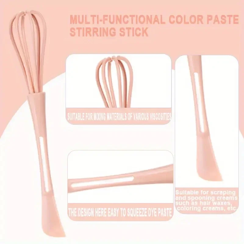 4pcs Professional Hair Dying Set Tinting Bowl with Brush Large Capacity Toning Mixng Container Reusable DIY Hair Styling Tools