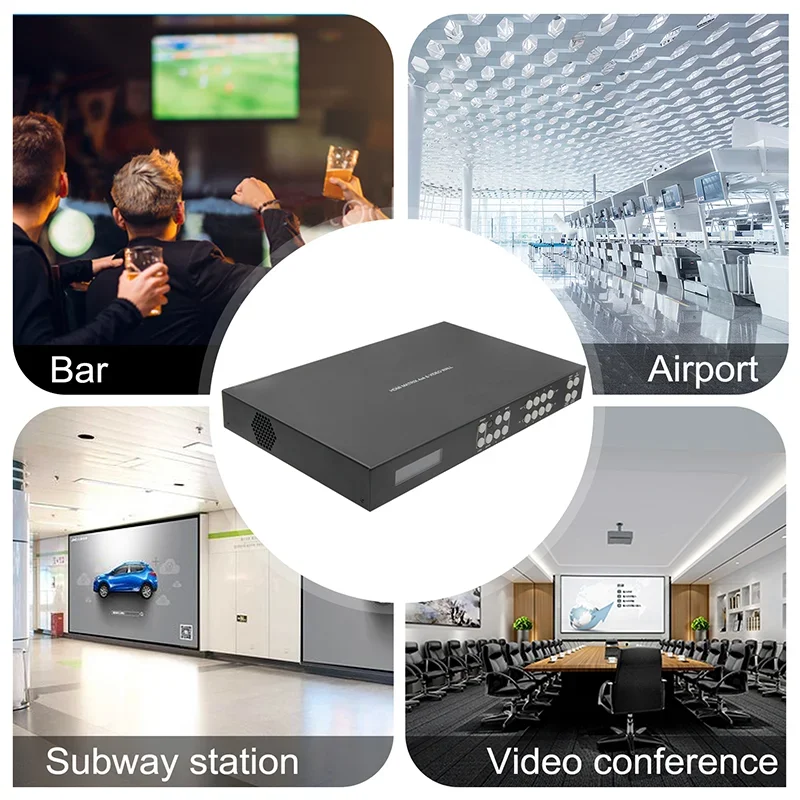 I2.0 Matrix 4x4  Matrix Fast Switch&video Wall Scaler Output Coaxial Audio Output Audio Delay 4K@60Hz IP/RS232/IR Control