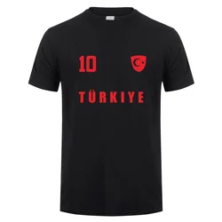 Turkey Footballer T Shirt Summer Cool Men Cotton Short Sleeve Turkey Tshirts Gift Man Tee Tops OT-018