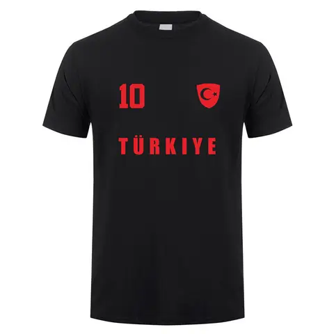 Turkey Footballer T Shirt Summer Cool Men Cotton Short Sleeve Turkey Tshirts Gift Man Tee Tops OT-018