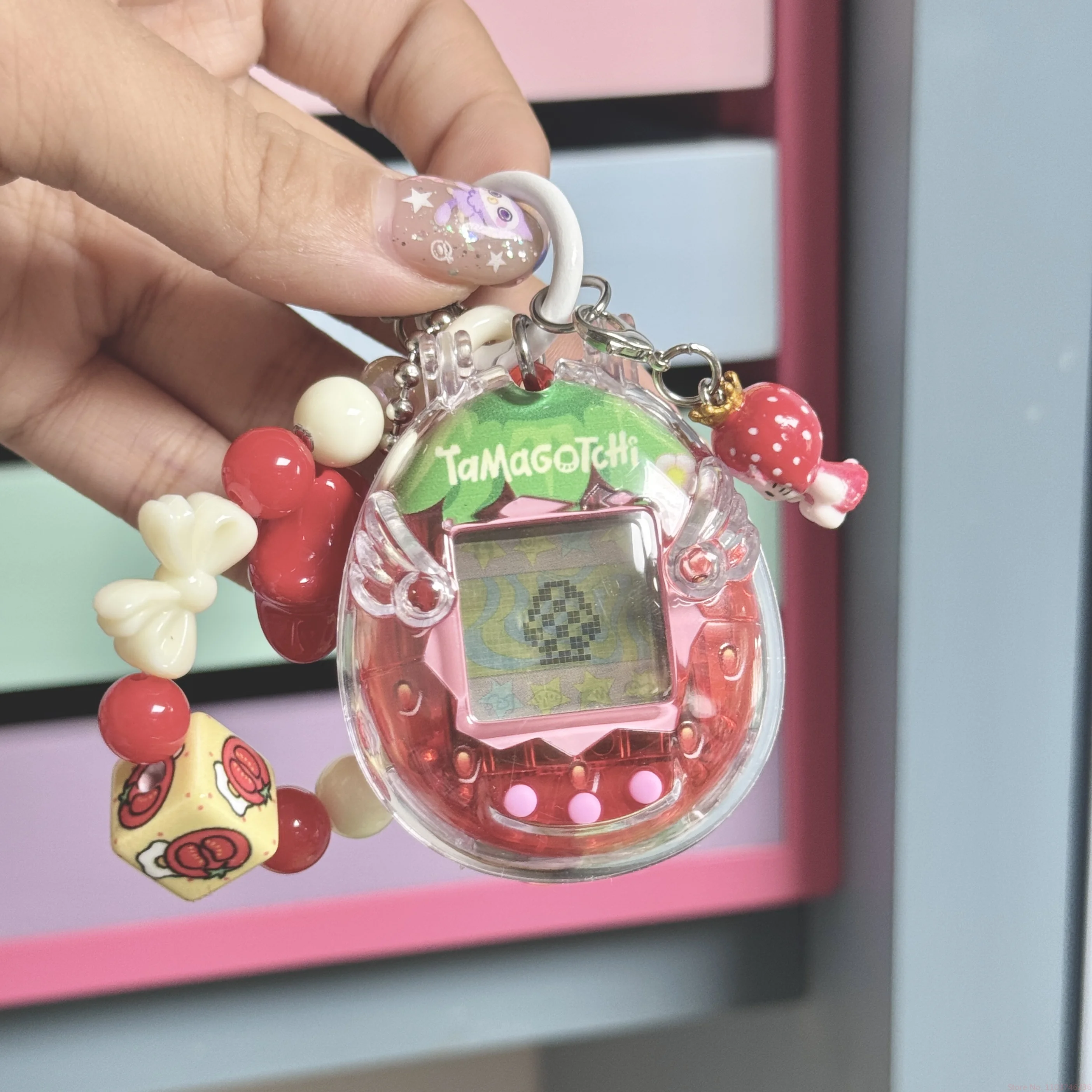 حافظة واقية مصنوعة يدويًا مناسبة لـ Tamagotchi الأصلي/Uni/V2/V6 الجنة الغطاء الواقي لجهاز ألعاب الحيوانات الأليفة ديكور هدية #1