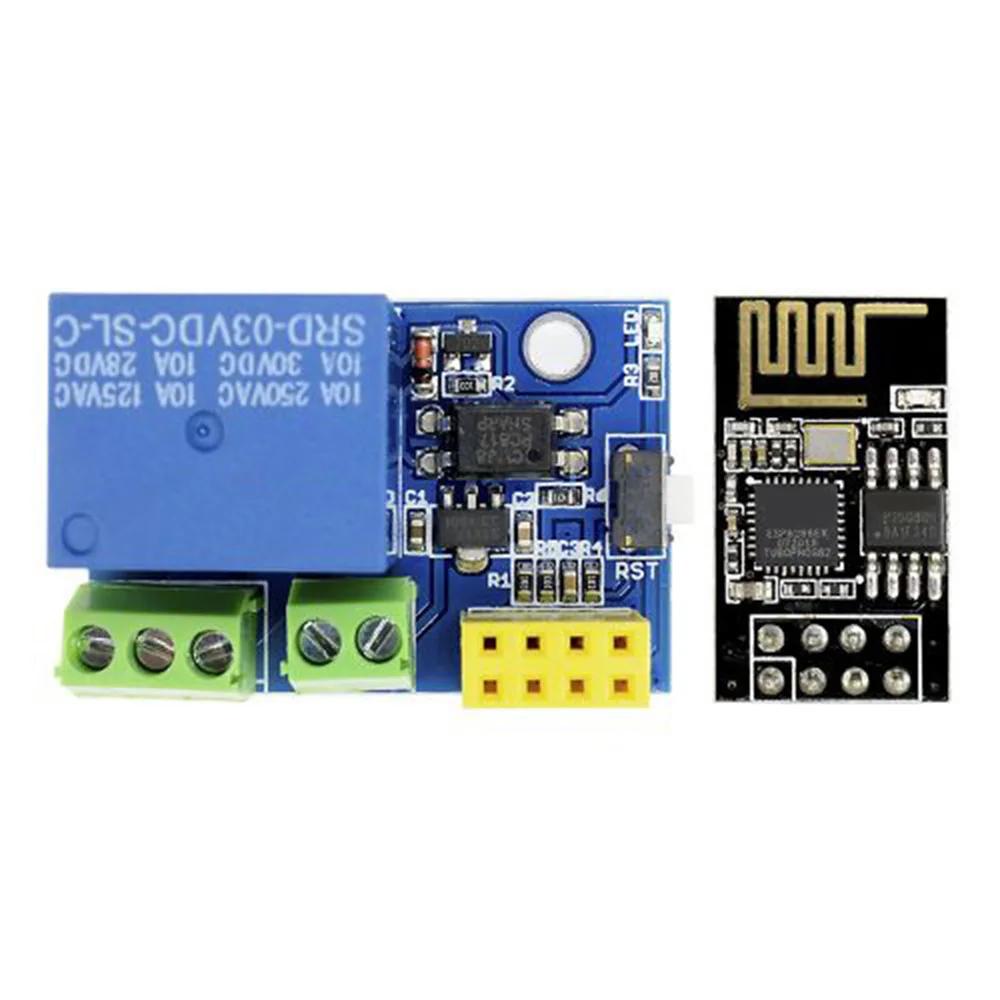 Módulo de relé WiFi ESP8266 ESP-01S 5V, interruptor de Control remoto en casa inteligente para aplicación de teléfono Arduino, módulo WIFI inalámbrico ESP01S