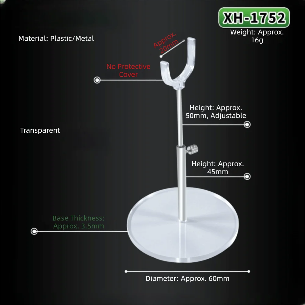 Quality Adjustable Doll Display Holder Slip Resistant BJD Doll Doll Display Base Transparent Height Adjustable Doll Stand