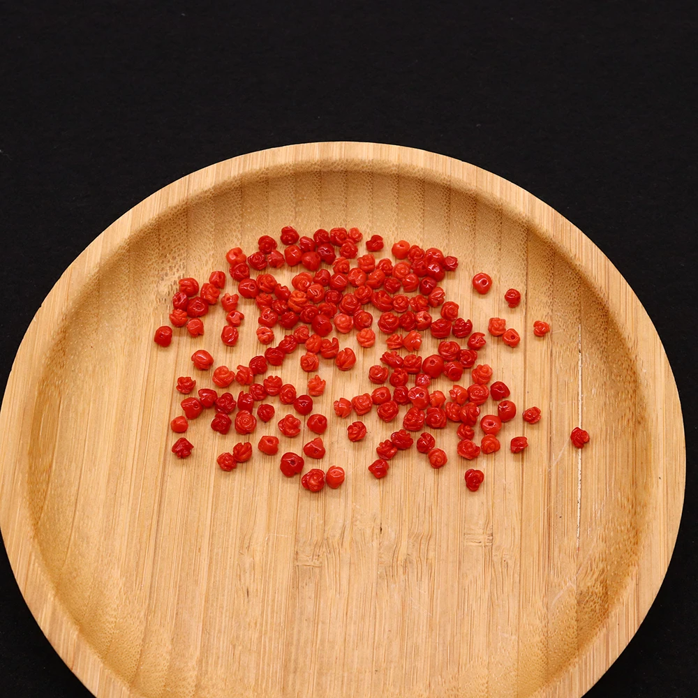 

Синтетический коралл, свободные морские бамбуковые коралловые красные камни, серьги в форме розы с полуотверстиями, бусины, материалы для изготовления ювелирных изделий своими руками, аксессуары