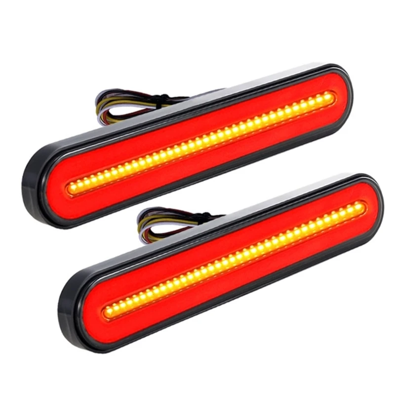 SZCH 28 LED Red Sequential Turn Brake Tail Light IP68 Waterproof for Car