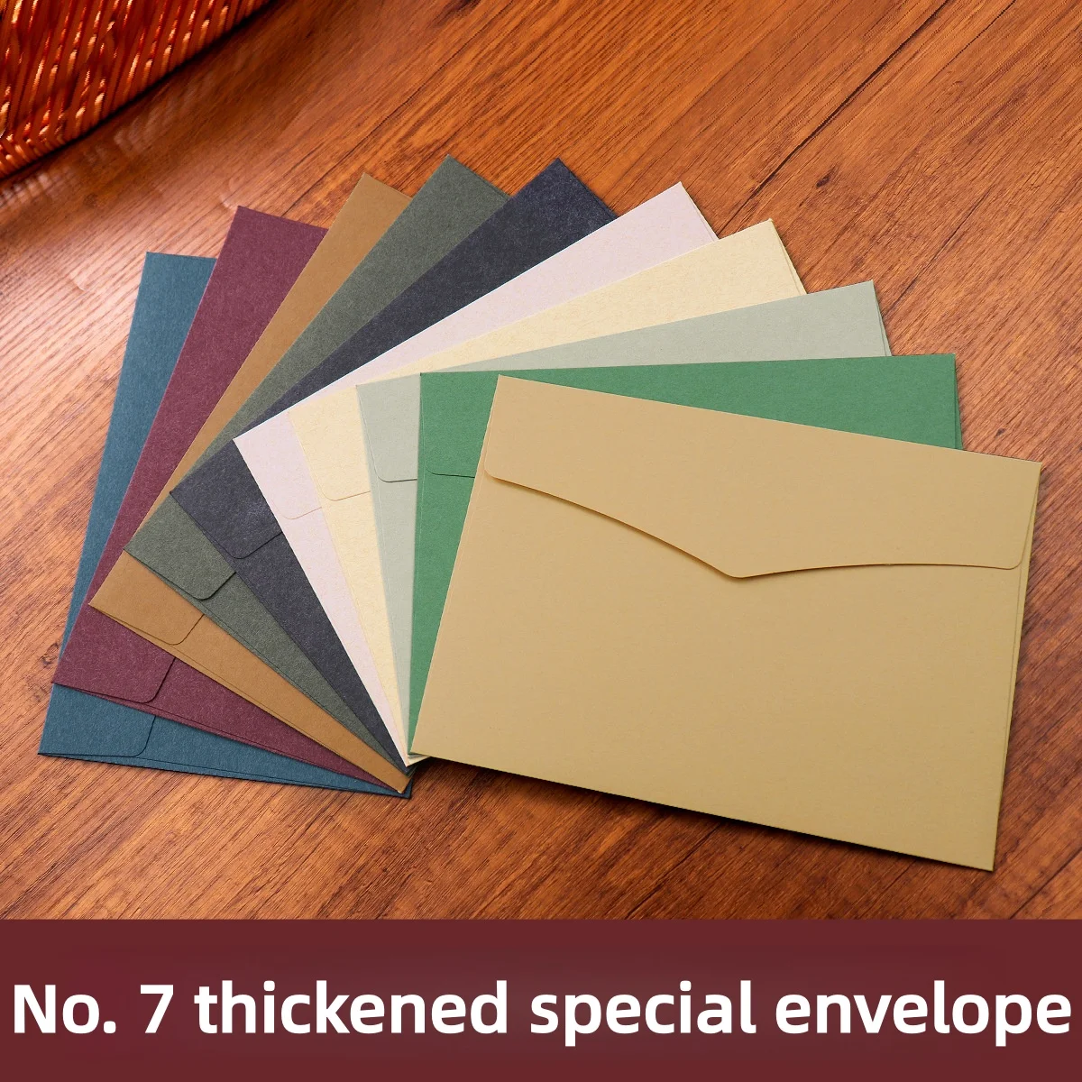 

20PCS No. 7Large Envelopes 23x16.2cm Thick Solid Color Lined Western Envelopes for Wedding Invitation Business Office Mailing