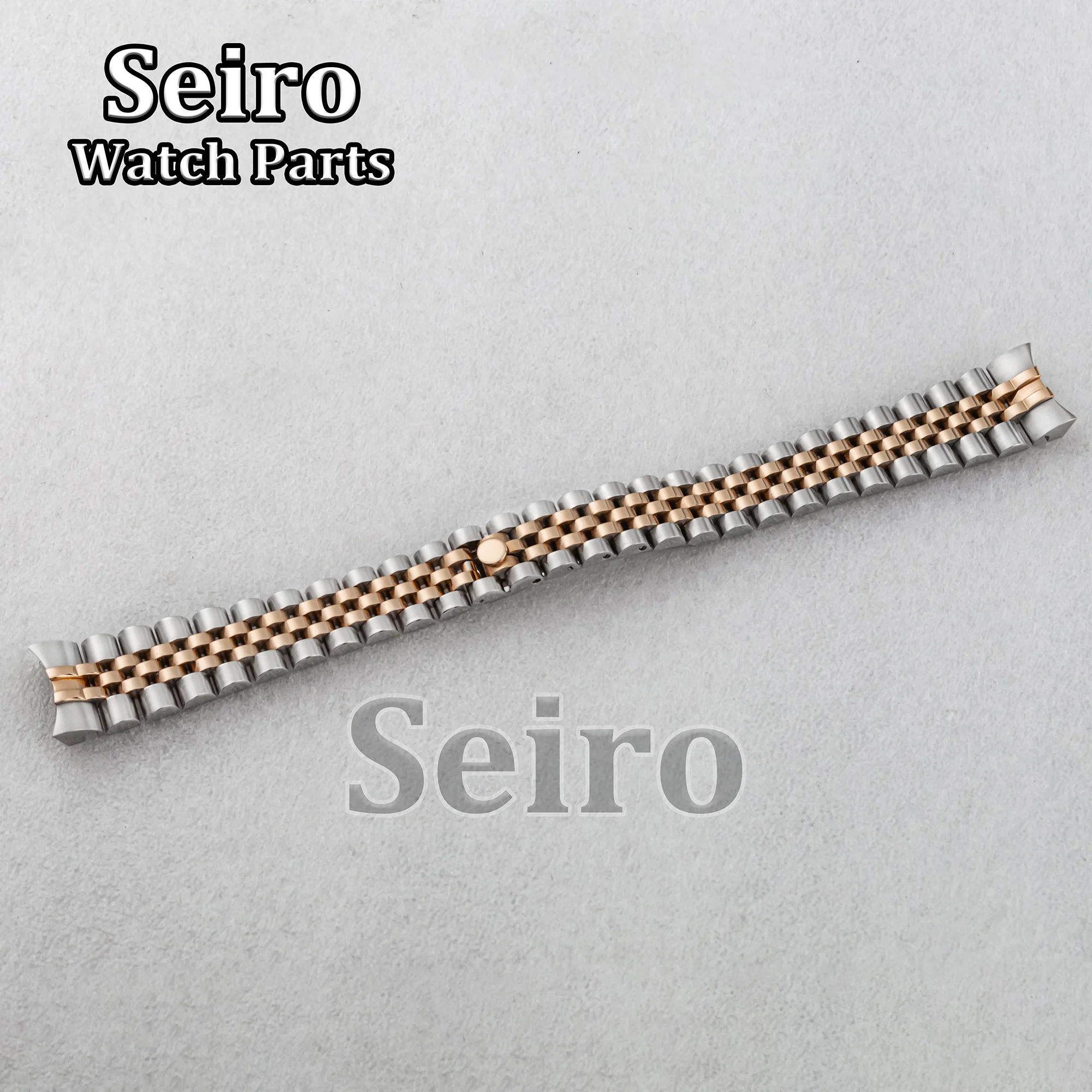 

17MM Stainless Steel Watch Strap Jubilee Gold Silver Rose Gold Bracelet Watchband for Women Lady Datejust Watch Accessories Case