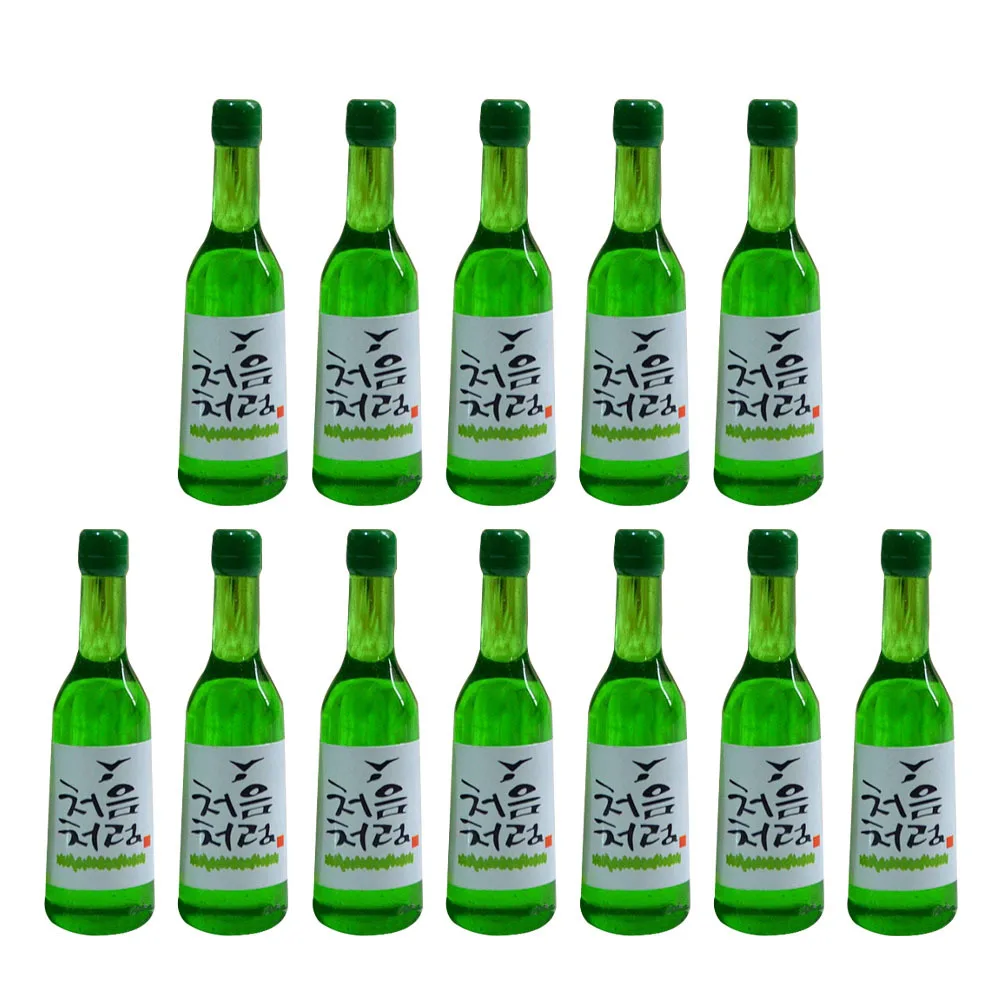 

20pcs Simulated Korean Rice Wine Bottle Miniature Resin Decor For House Scene Mini House Bottles Decor Accessories