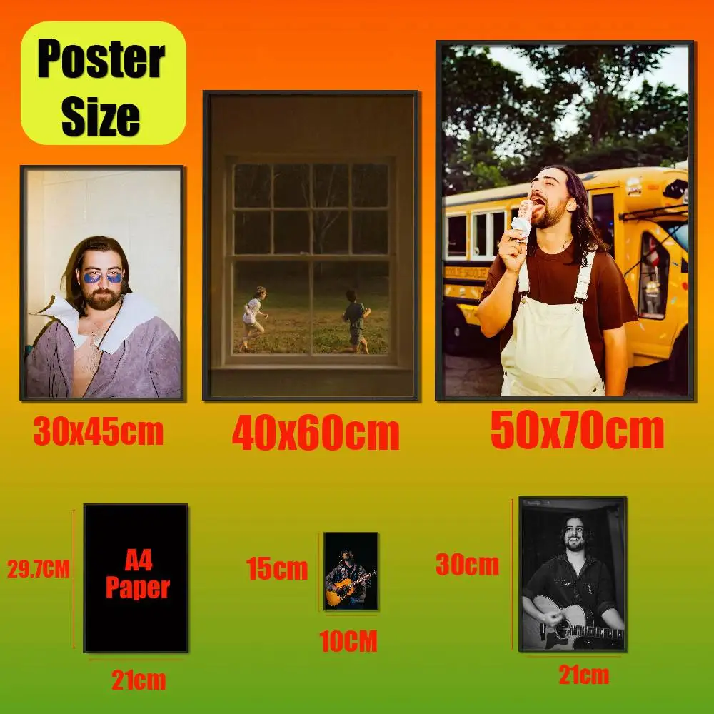 For Noah Kahan Orbiter Poster Cover Wall Sticker Bedroom Custom Self-adhesive Decoration Fans Playbill