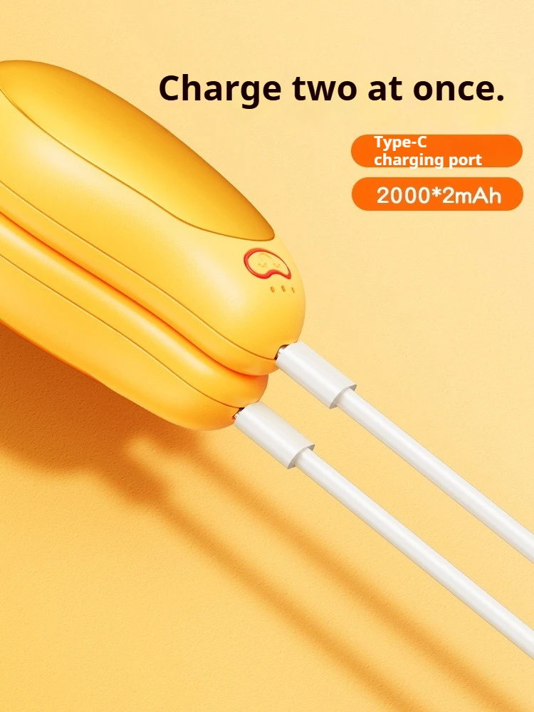 Eary 2000mAh * 2 قابلة للشحن تدفئة اليد المغناطيسي 3-إعدادات المانجو على شكل سخان كهربائي الشتاء هدايا عيد الميلاد لصديق النساء #4