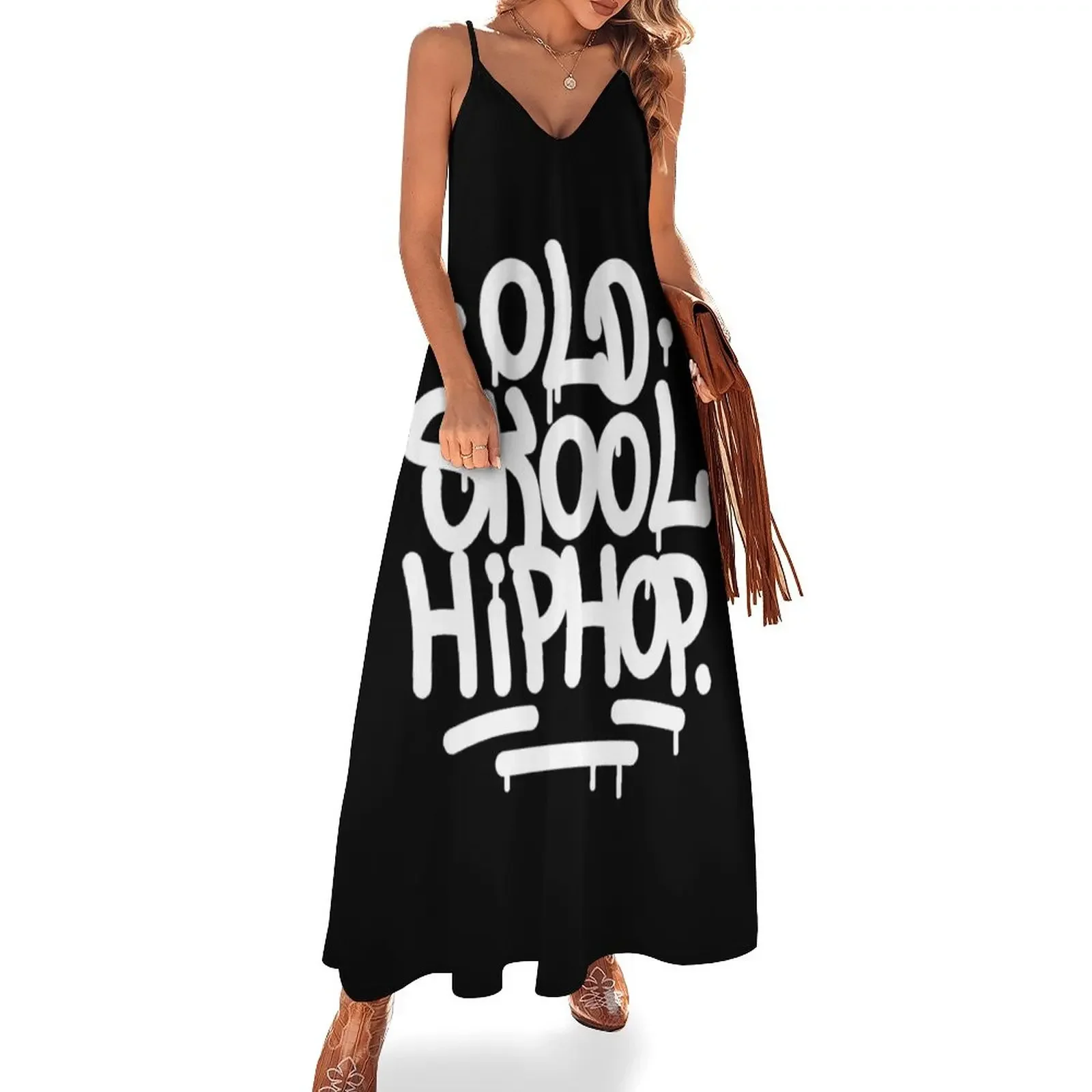 

Old School Hip Hop Graffiti 90's Rap Design Sleeveless Dress evening dress woman Clothing