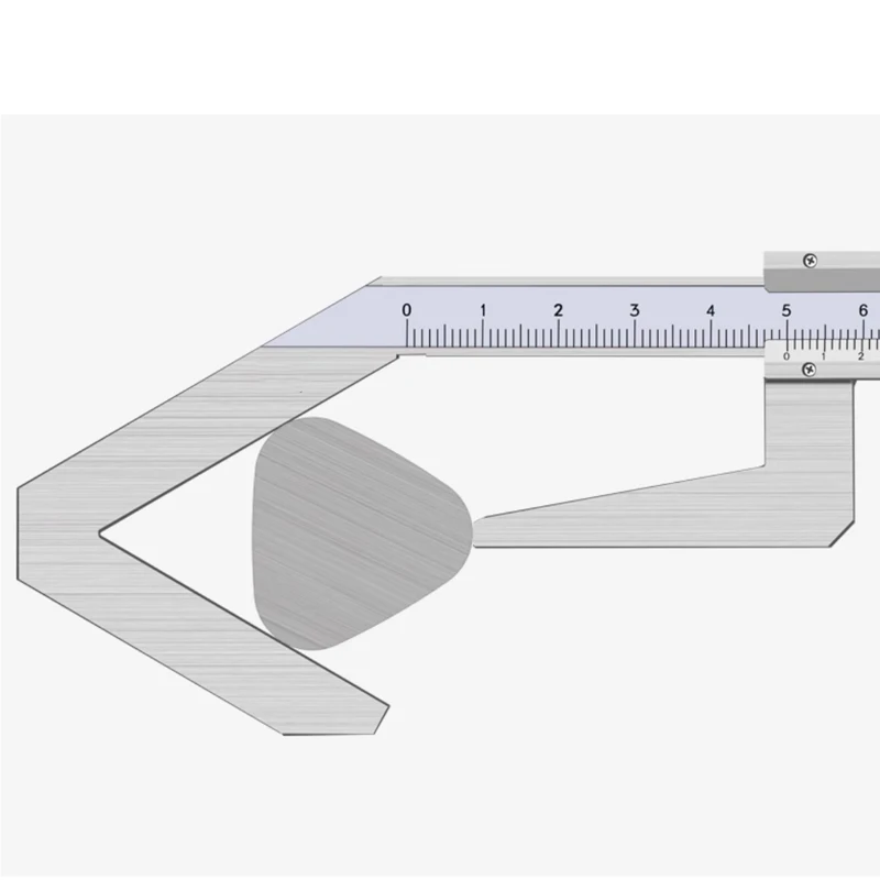60MM 80MM Vernier Caliper for 5-Point-Measurements Three-point vernier callipers for Milling cutter diameter