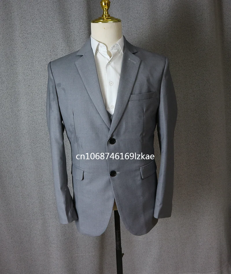 Klassische Männer Anzug 3 Stück Mode Slim Fit Blazer Weste Hosen Set formelle Business Hochzeit Smoking für Männer Freizeit kleidung