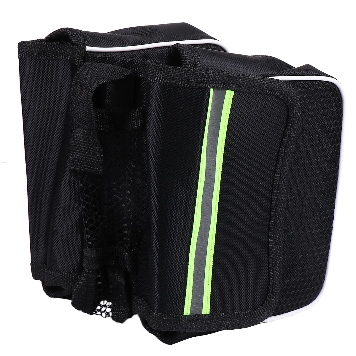 2 szt. Torby rowerowe na ramę, duża pojemność, wodoodporne, niezbędne akcesoria rowerowe, czarne torby rowerowe na ramę