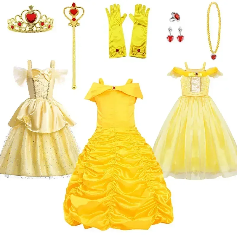 La Belle et рождественский халат принцессы Po 1931 pour Bol, костюмы для косплея на Хэллоуин pour Enfants, Robe de ixd'Anniversaire