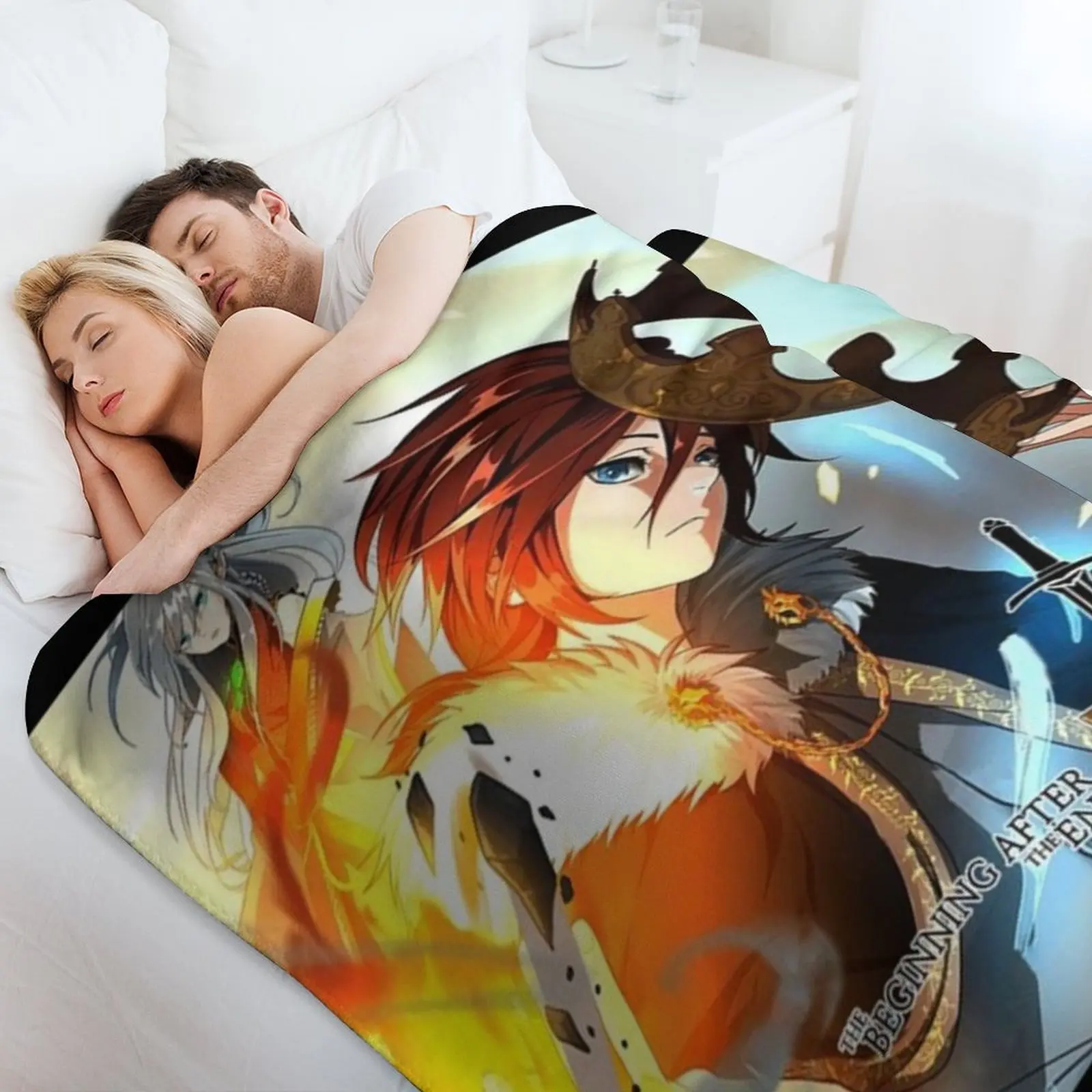 آرثر البداية بعد النهاية رمي بطانية سرير منقوشة هدية مضحكة بطانيات فضفاضة