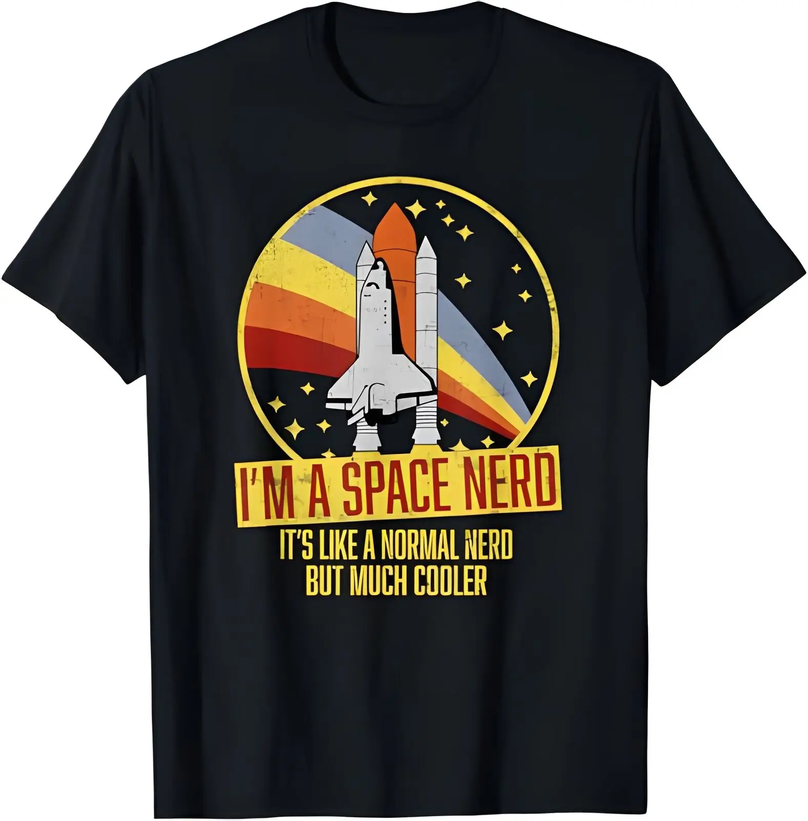 A new retro space shuttle sci-fi geek space nerd T-shirt