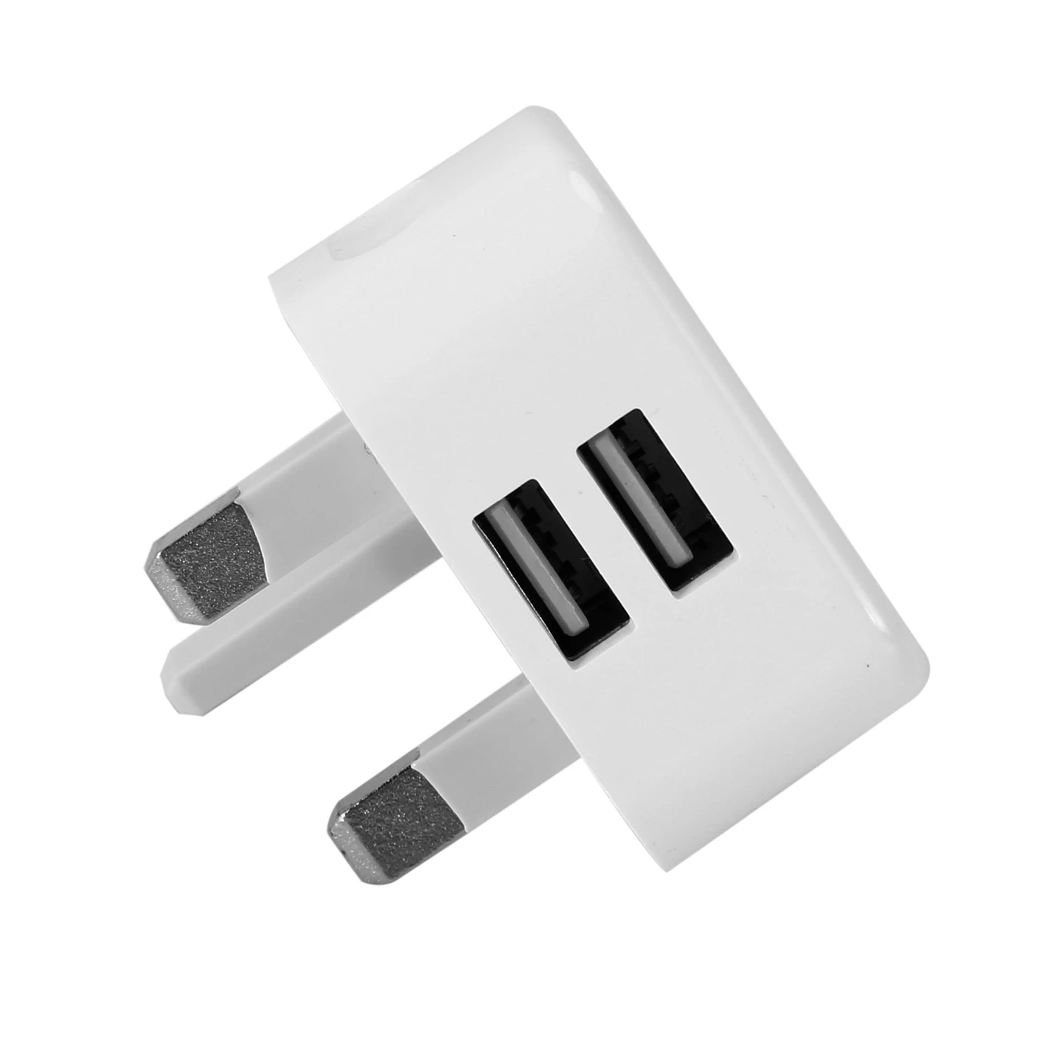 Efficient Universal USB UK Plug 3 Pin Wall Charger Adapter(2 port)
