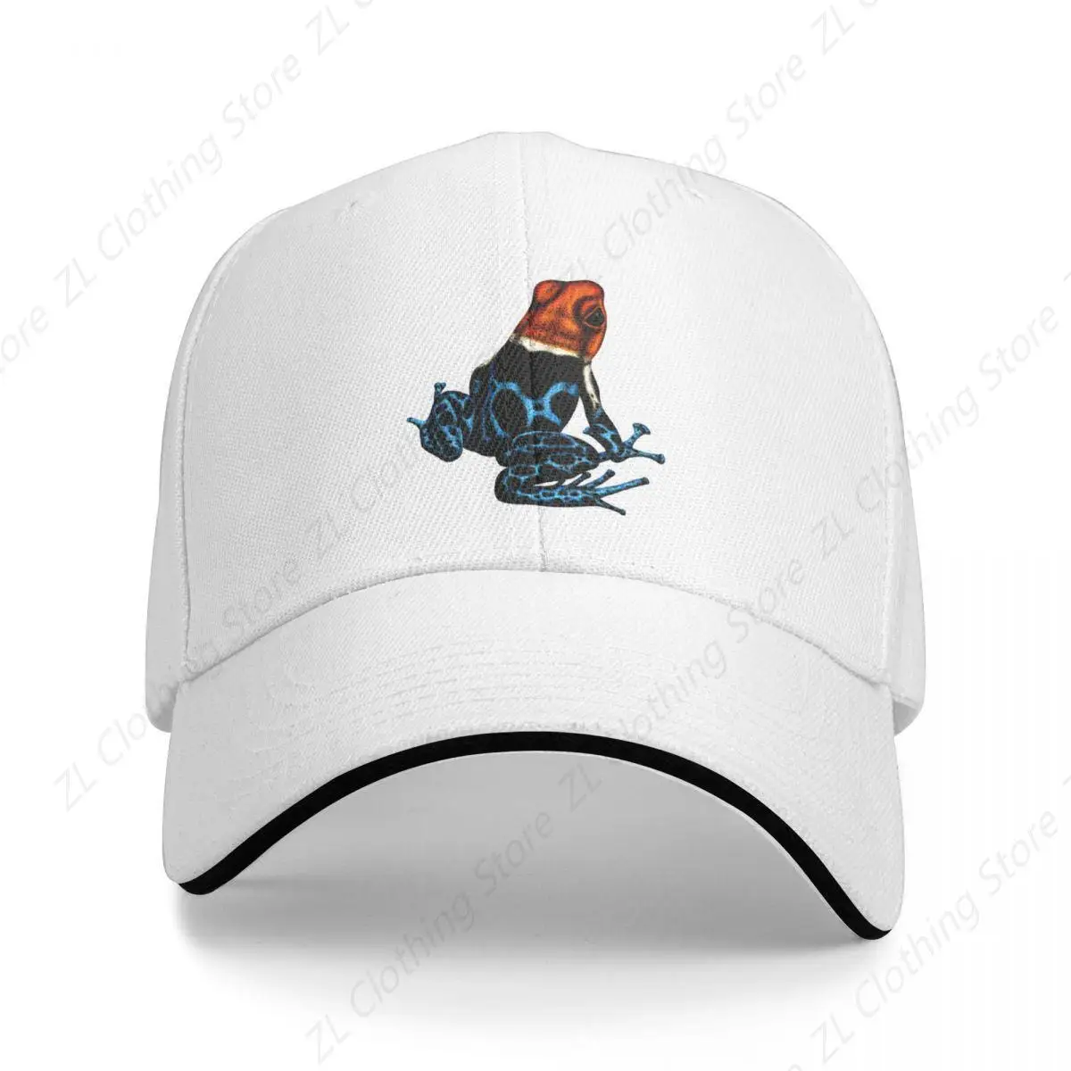 Red-headed poison dart frog Baseball Cap Fishing cap fashionable Vintage party Hat Baseball Men Women's