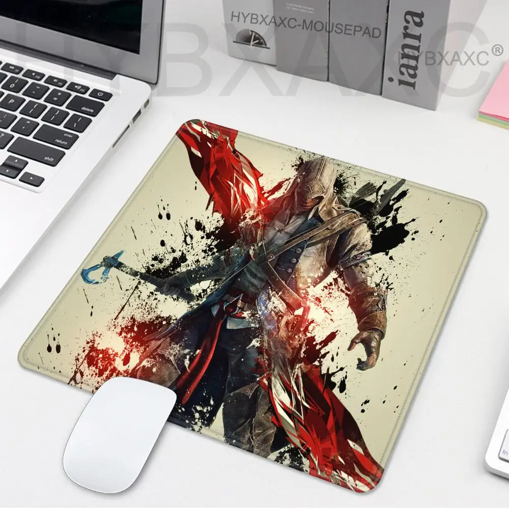 Assassins Creed XS Small Edge Gaming Mouse Pad 45x40x3cm for PC Gamer Desktop Office Decorations Esports Computer Accessories