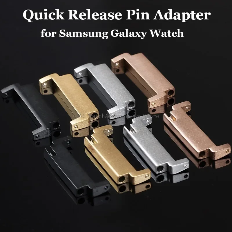 for Samsung Galaxy Watch 3 Quick Release Pins Adapters Metal Connectors Watchband Spring Bars Smart Watch Belt Strap Accessories