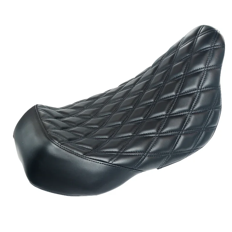 Respaldo del asiento del conductor del asiento de suela de perfil bajo cosido para motocicleta para Harley Touring Road King Street Glide 2009-2023