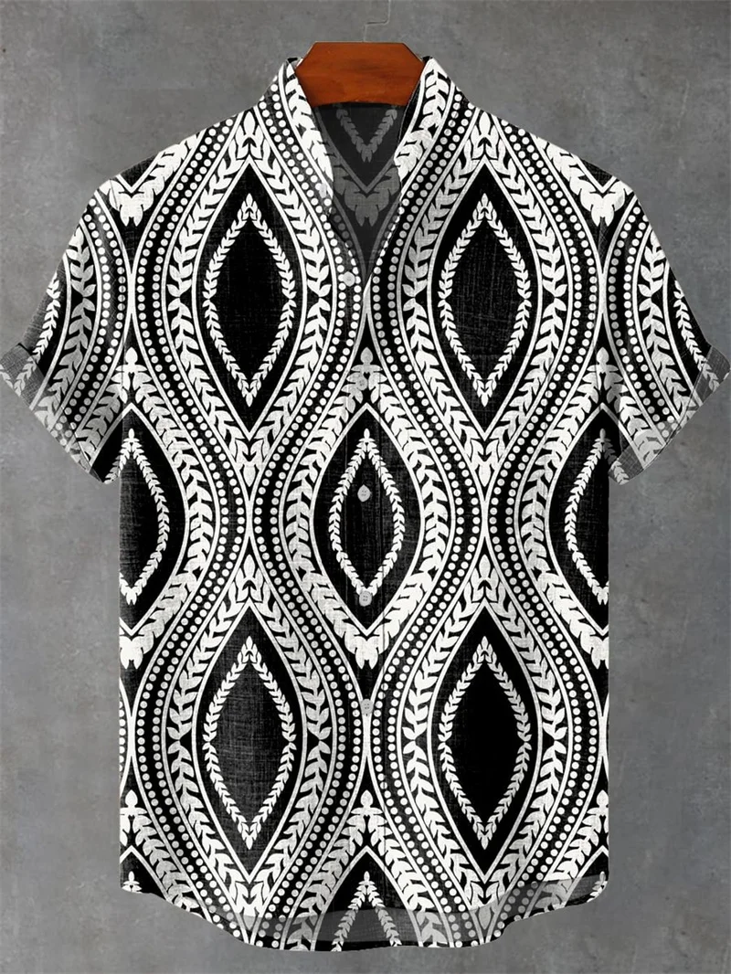 

Гавайская мужская повседневная рубашка с коротким рукавом, льняная рубашка с 3D принтом рыбы, праздничный стиль, винтажная повседневная рубашка с коротким рукавом, стильный топ