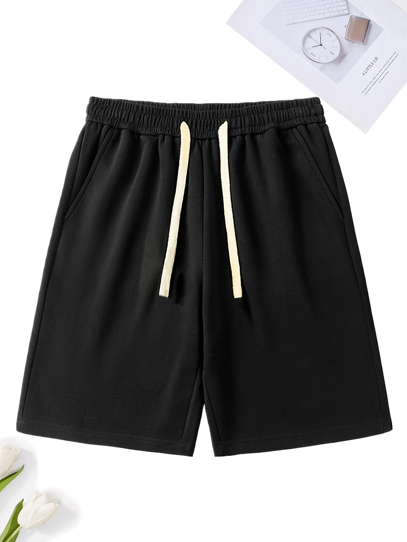 

2026 Summer Men's Casual Shorts with Classic and Versatile Drawstring Waistband, Suitable for Sports and Everyday Wear