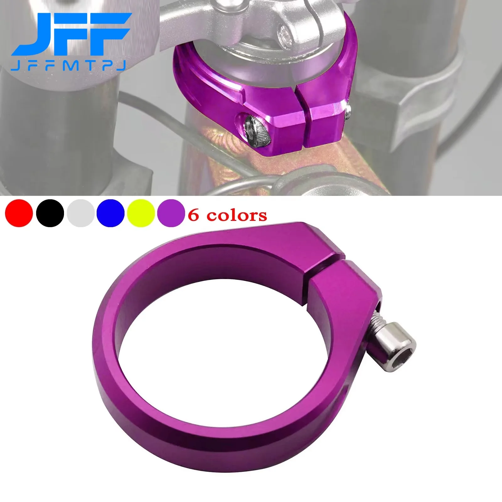Electric motorcycle CNC Steering Column Aluminium Pipe Clamp Reinforced Riser Clamps For Surron  Sur Ron Sur-Ron Light Bee X & S