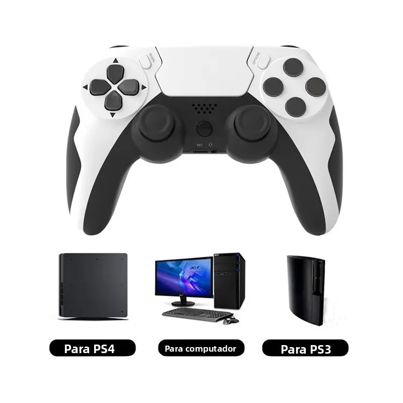 GAMINJA-Gamepad sem fio com giroscópio de seis eixos, controlador de jogo para PS4 PS3, console, 7, 8, 10, vibração dupla, PC Joystick, P48