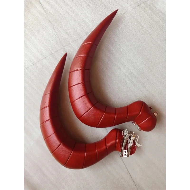 2025 New Anime Aotu World Devil Cosplay Red Headwear Demon Monster Ray Horns Halloween Carnival Party Props Costume Ac