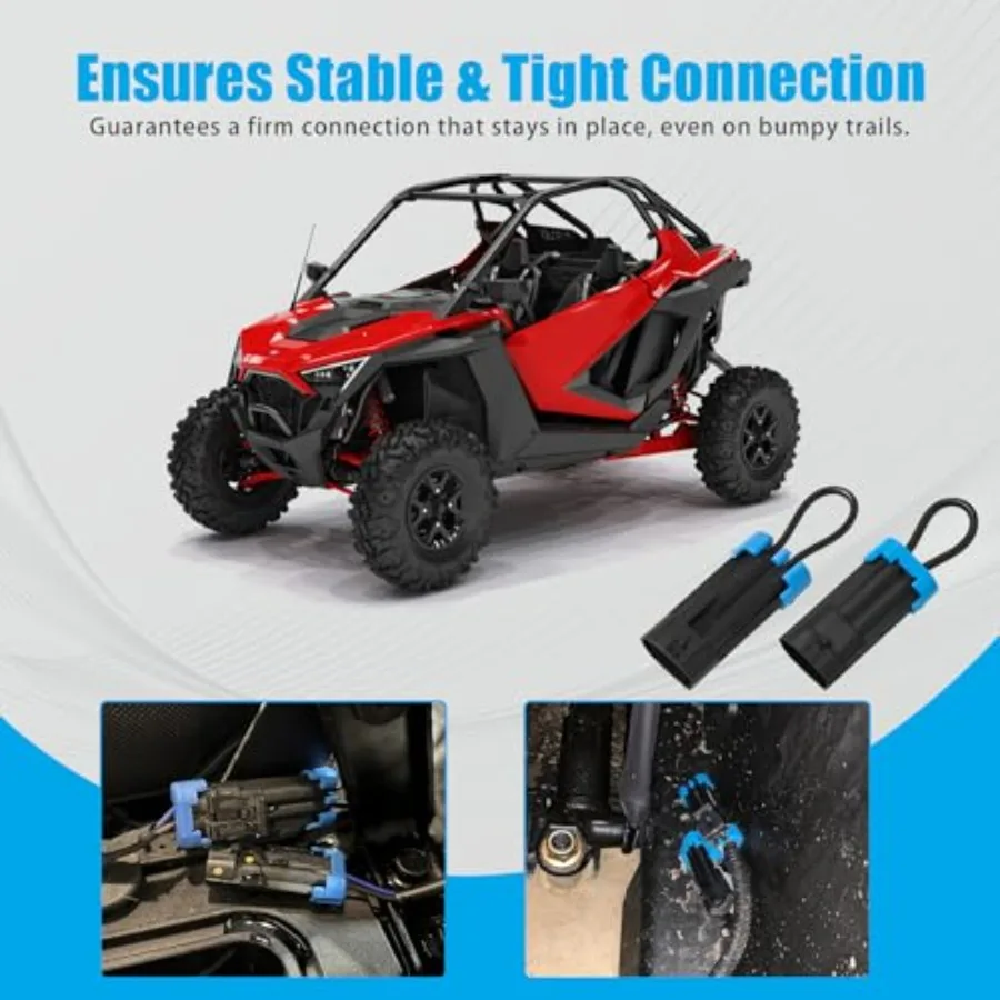 1 Pack Polaris Ranger Seat Belt Bypass Plug for RZR and Ranger 570 1000, UTV Seat Belt Override Connector, Disable Seatbelt Ala view 5
