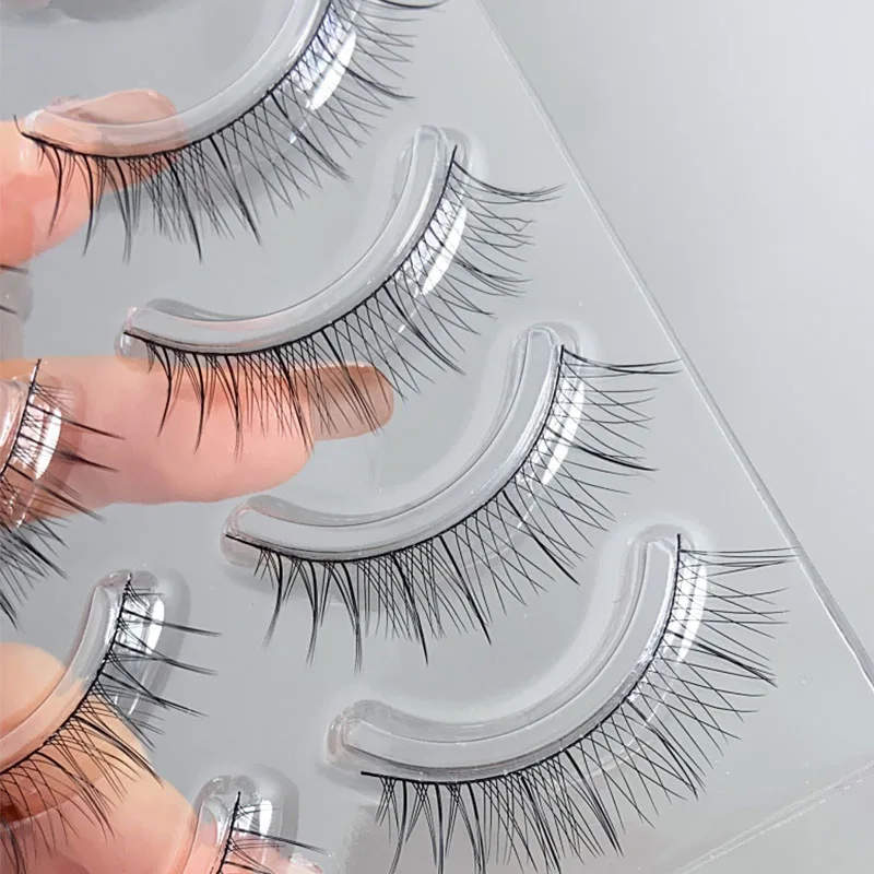 5 Paar natürliche Fee falsche Wimpern weiche Manga Wimpern Verlängerung koreanische Augen Make-up-Tools wieder verwendbar