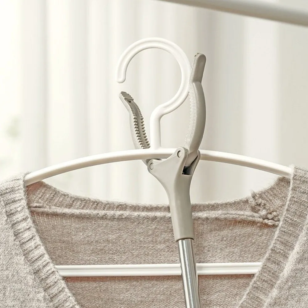 Stainless Steel Pipe Long Reach Grabber Foldable Handle No Bending Needed Trash Claw Grabber Arm Extension Wide Jaw