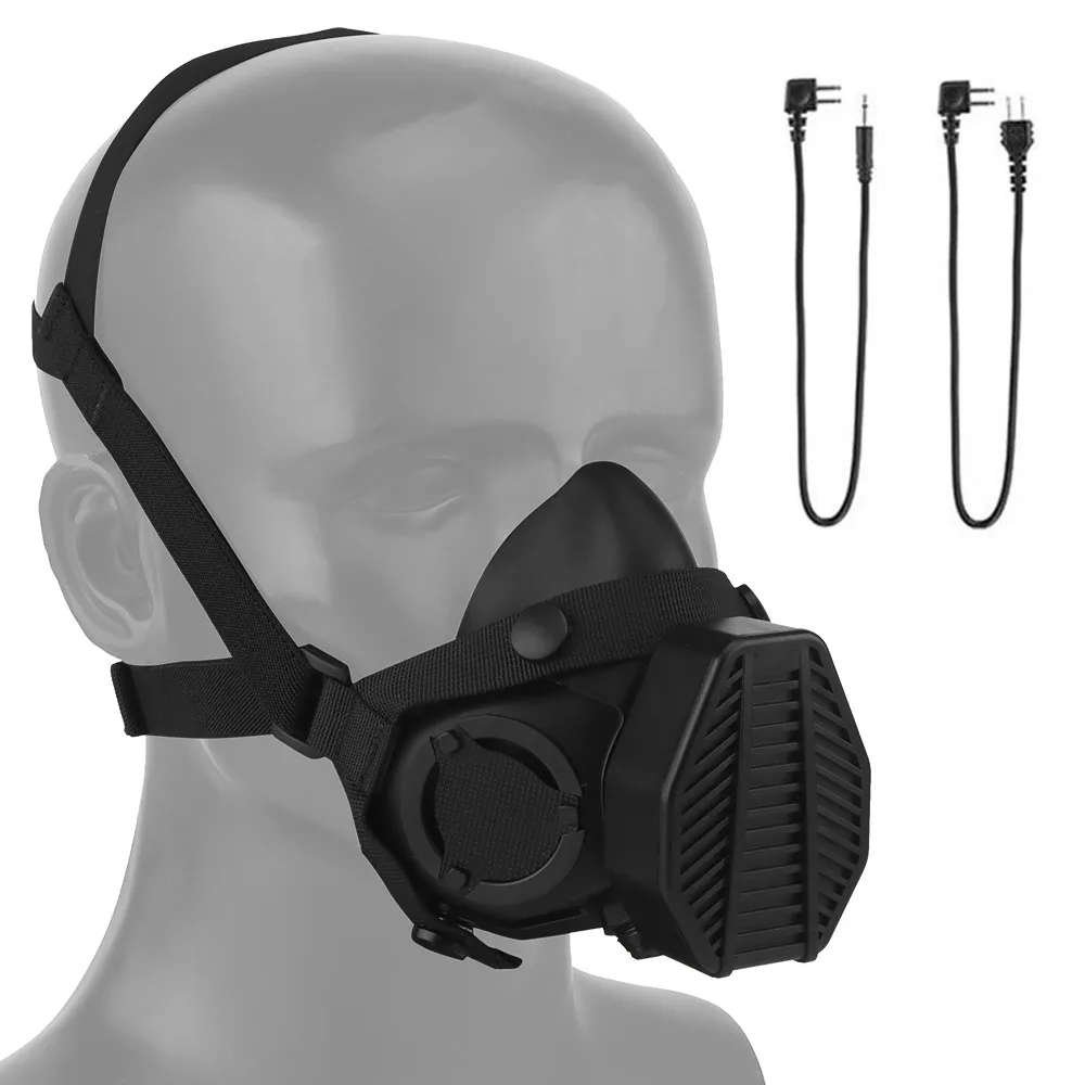 SOTR Máscara respiradora táctica con micrófono y filtro reemplazable - imagen 5