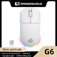 MAMBASNAKE x MAGIC-REFINER G6 Wireless Gaming Mouse, 72g Lightweight, 24000 DPI, 1000Hz Polling Rate