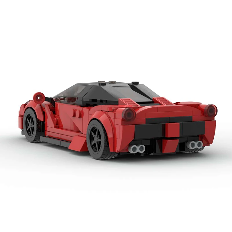 MOC Roter Supersportwagen City Speed Technisches Rennauto Bausteinmodell DIY Kinder-Montagespielzeug Jungen-Geburtstagsgeschenke – Detail 5