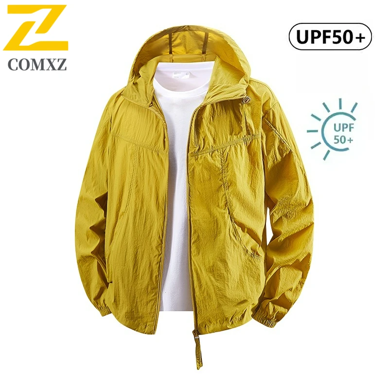 Summer Ice Silk Sunscreen Clothes Men's Women's Solid Color Thin UV Protection Skin Jacket Casual Camping Fishing Breathable Top